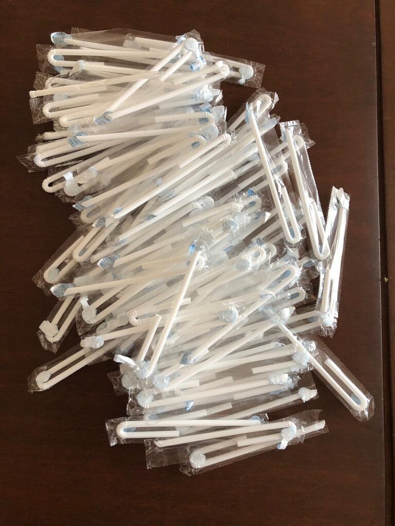900 adet Plastik pipet 16 cm körüklü tekli jelatinli plastik ambalajlı - 4