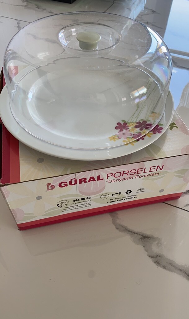 GÜRAL PORSELEN FANUSLU BÜYÜK TABAK - 2