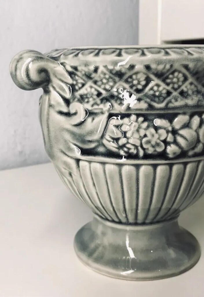 Kabartma Desenli Porselen Saksı & Madame Coco - 9