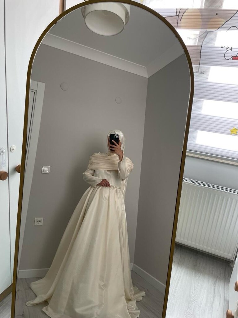Nikah Söz Nişan Tesettür Elbise - 5
