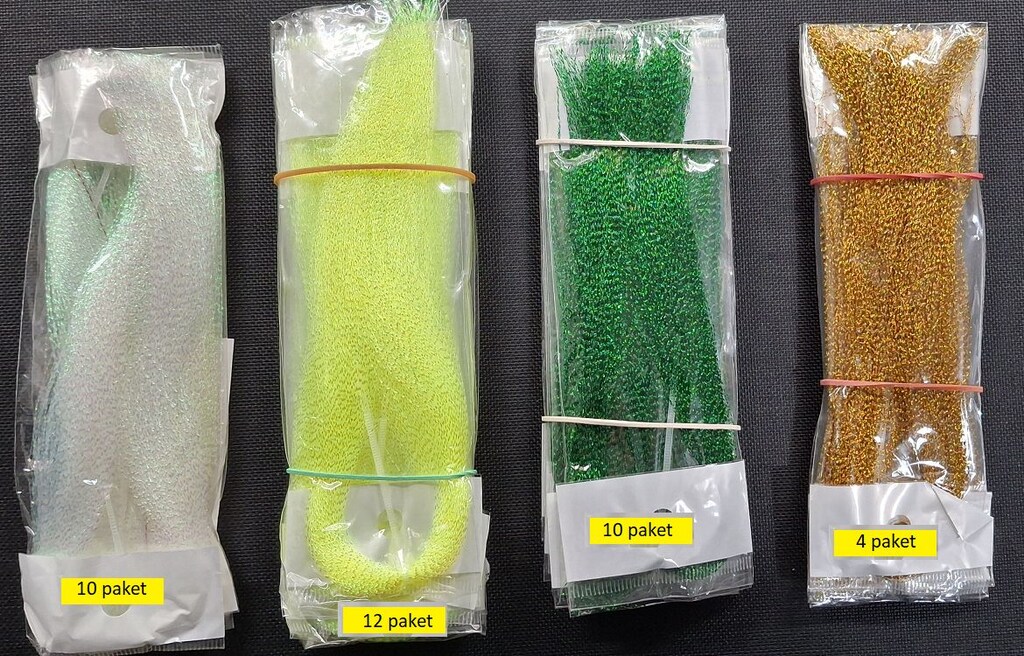 Holografik Kristal Damla Çapari Simi 100 Paket. OLTA1 - 5