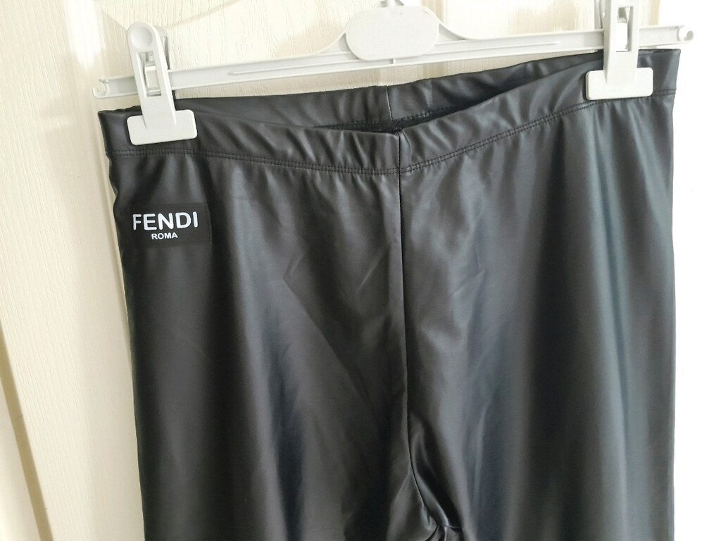 Son fiyat! Fendi, M-L, ince suni deri, likrali tayt satilik - 2