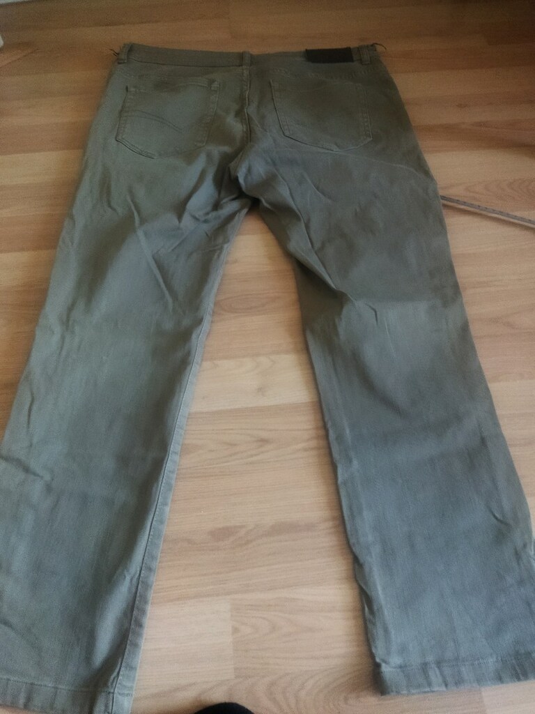 ölçüler görsellerde mevcut 42 44 beden uyumlu haki renk keten pantolon - 6