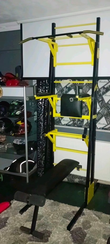 İsveç duvarı çok fonksiyonlu barfiks, dips,mekik, halter çalışma istas - 2