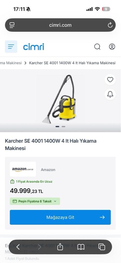 TAŞINIYORUZ!!! Karcher SE 4001 Halı ve Koltuk Yıkama Makinesi - 4