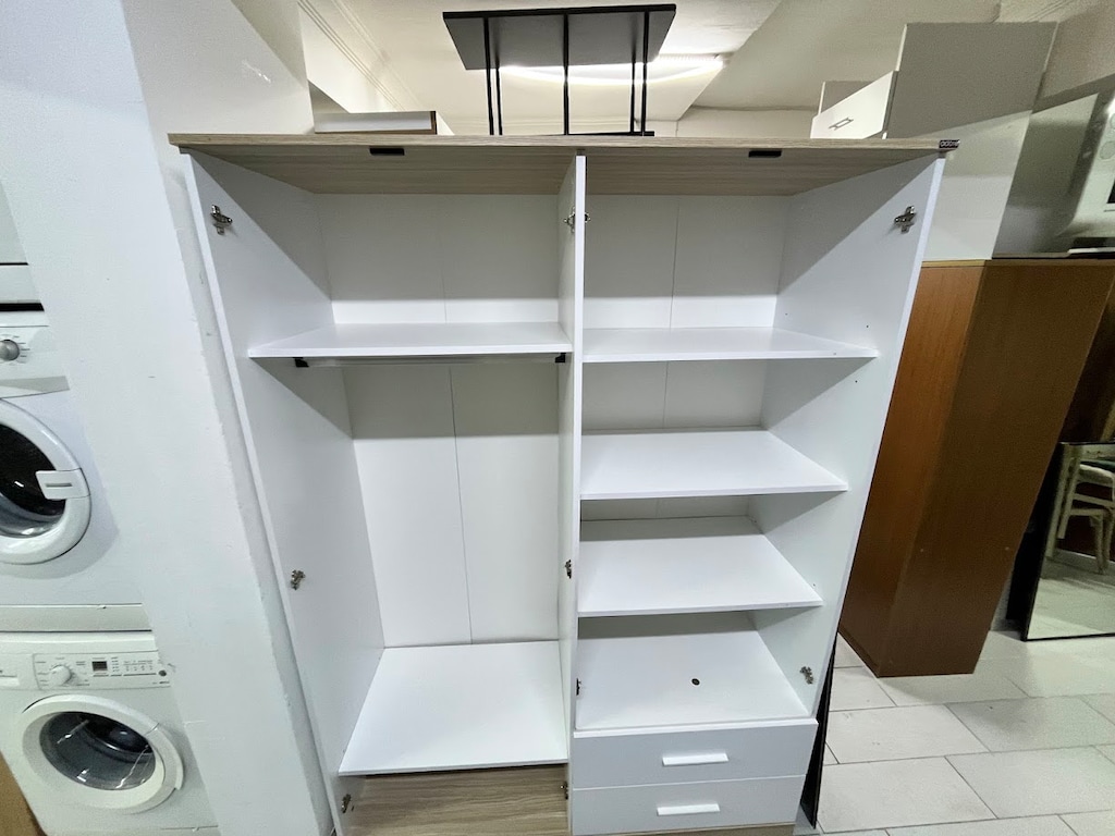 ADORE BASE 4 KAPAKLI 2 ÇEKMECELİ GARDIROP 137X198X52 - 3