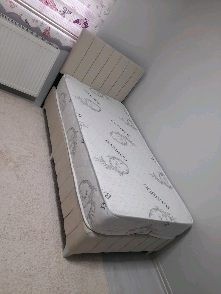 tek kişilik yatak baza başlık 3lü set - 4