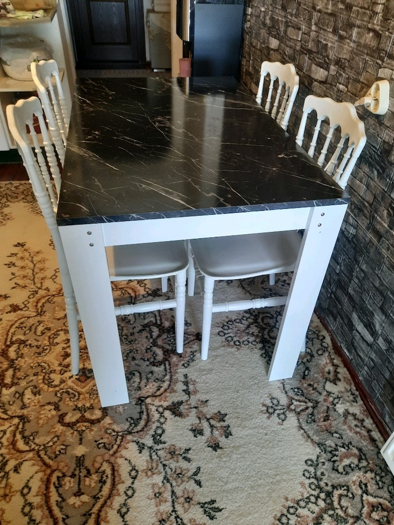 mutfak masası ve 4 ad.sandalye yeni - 2
