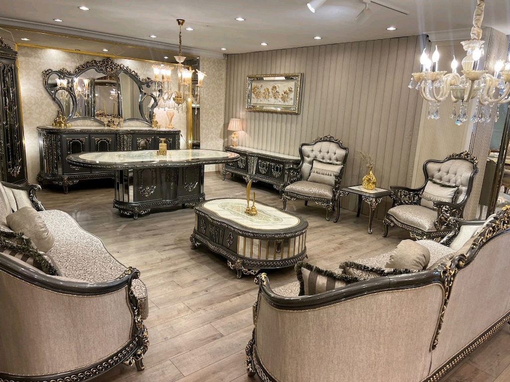 Klasik Desenli Mermer Desenli SALON TAKIMI - 12