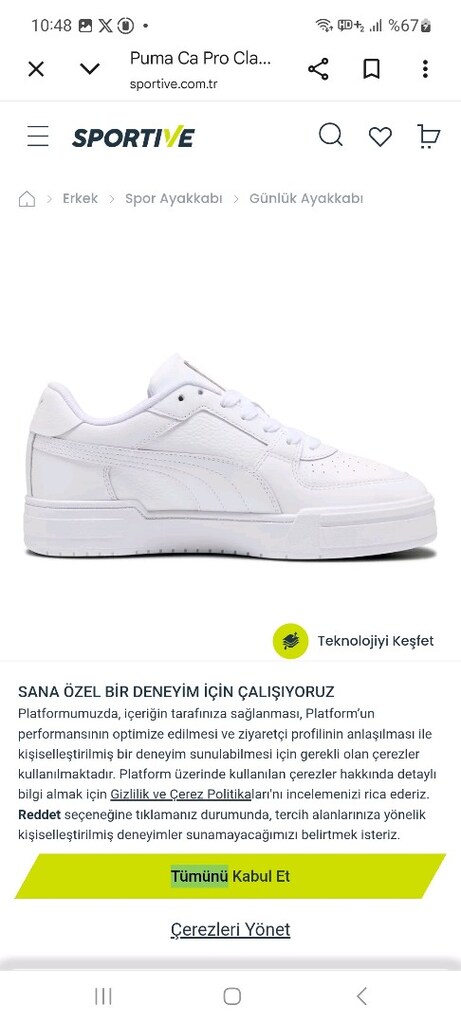 PUMA BEYAZ SPOR AYAKKABI - 3