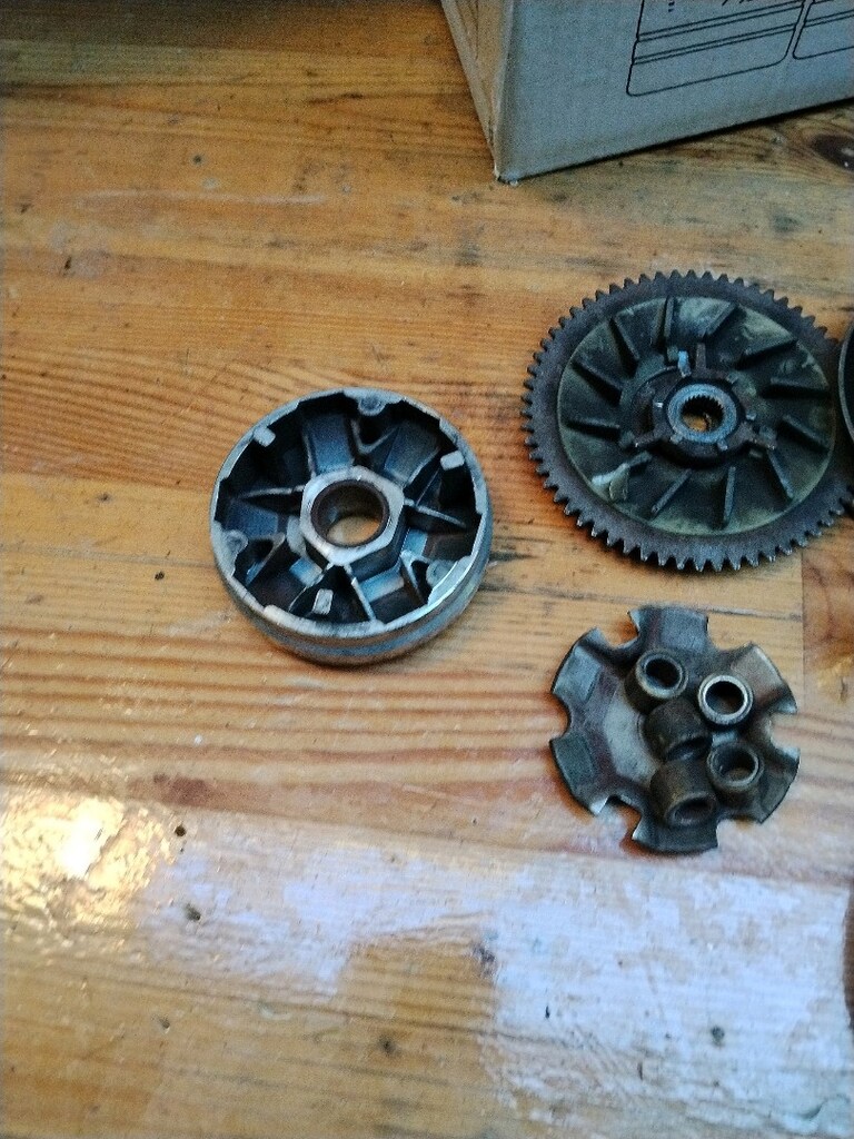 50 cc motor parçaları ön arka varyatör egzoz koruma kapağı - 2