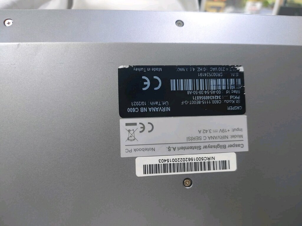 Çiziksiz Garantili Casper Nirvana Notebook kutu Fatura i3 11.nesil - 5