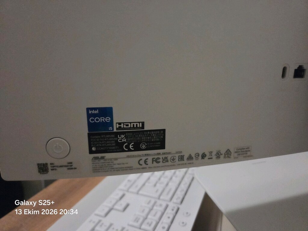 Asus V470VAK win 11 beyaz all in one bilgisayar - 2