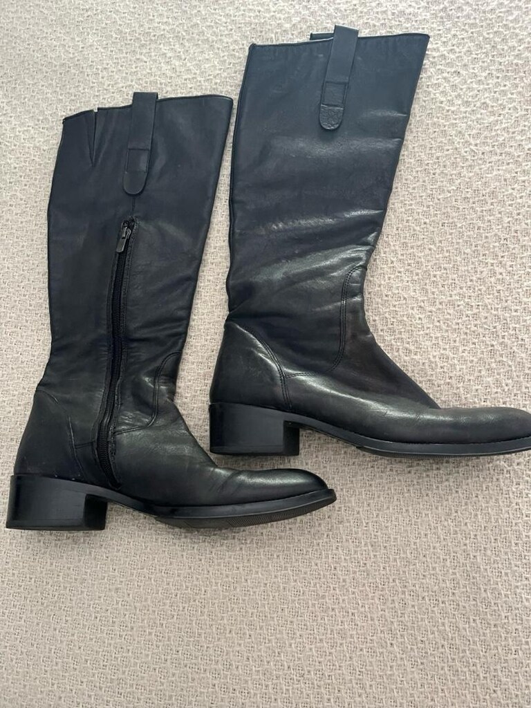 Sisley 41.5 numara gri deri çizme - 8
