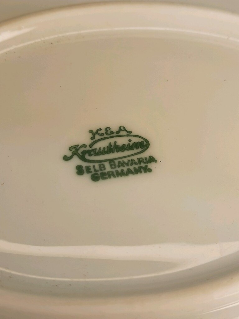Baviera Alman vintage dönem porselen tabak - 7