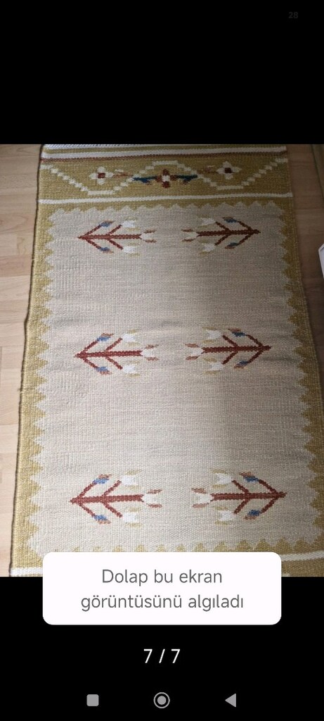el dokuma kök boya 5 adet kilim - 7