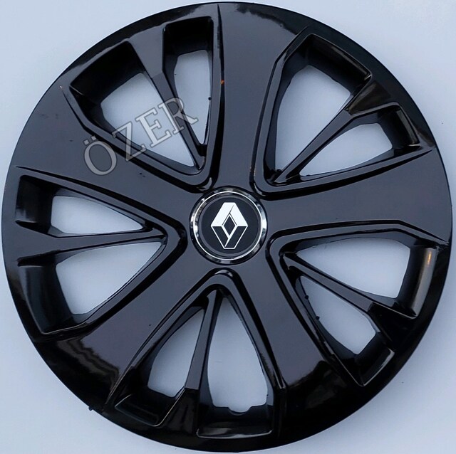 Renault Clio / Symbol / Megane - 15 inç Siyah jant kapağı 4'lü