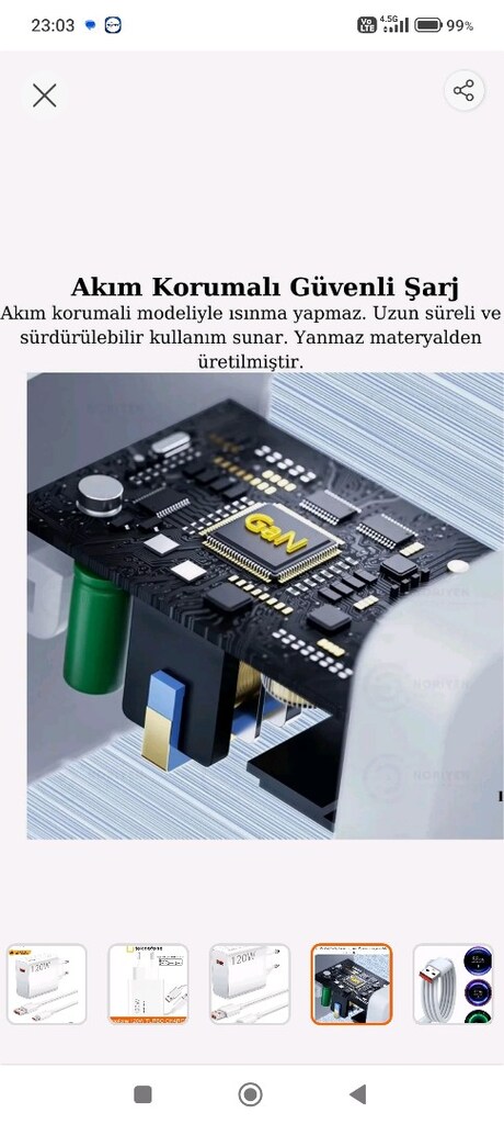 120 W Xiaomi Uyumlu 120W Watt Turbo Ultra Hızlı Şarj Aleti Seti Usb-Ty - 4
