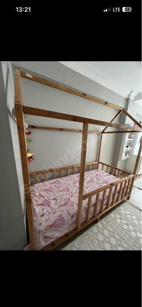 çocuk montessori çatılı yatak - 2