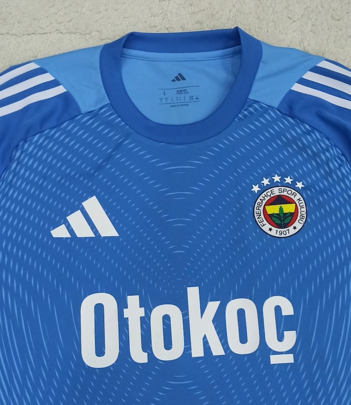 2025-2026 Ederson Moraes Orijinal Fenerbahçe Kaleci Forma Adidas Mavi - 5