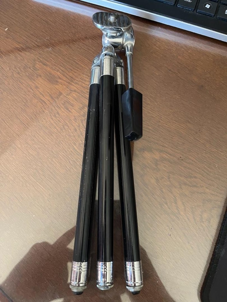 Nostaljik Metal Masaüstü Mini Tripod (Teleskopik Ayaklı) - 2