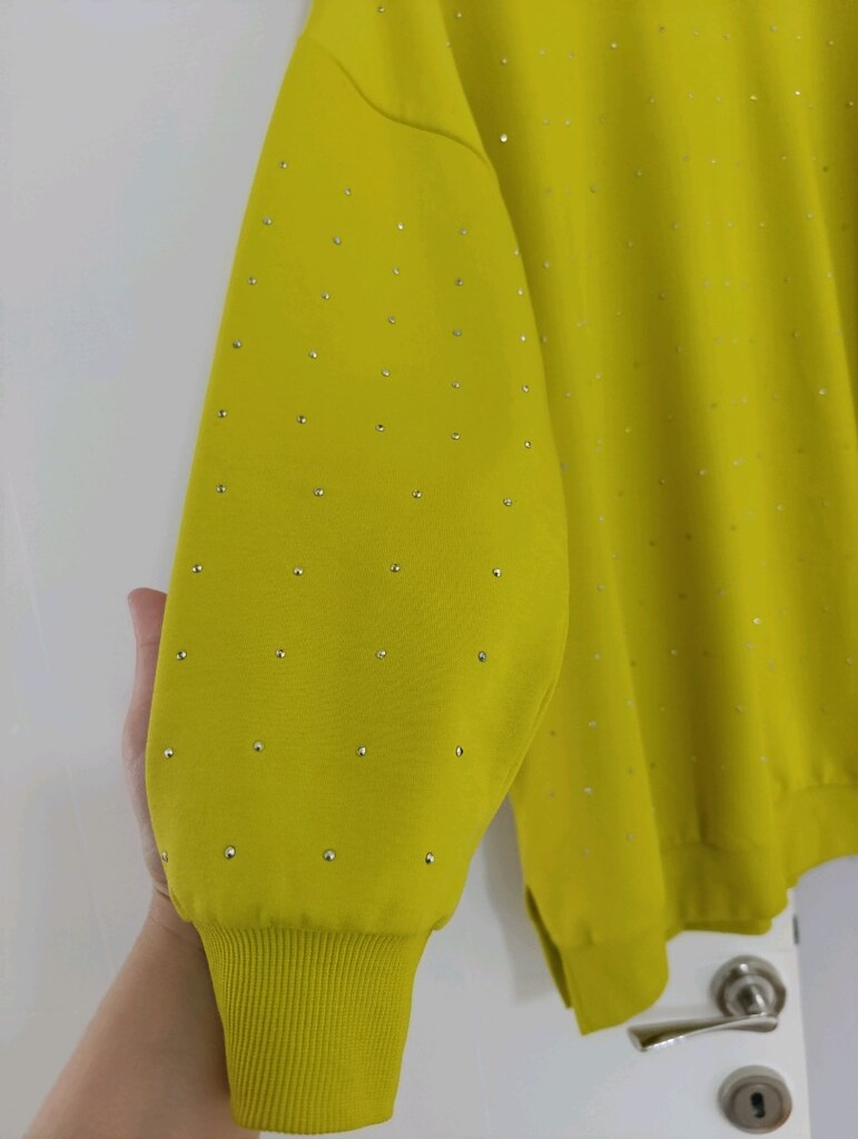 ya yeşili metal pullu iki kez giyilmiş yepyeni tunik - 5