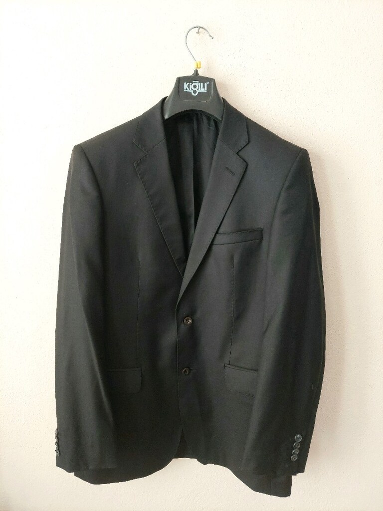 HATEMOĞLU 1924 Siyah Yünlü blazer ceket - 5