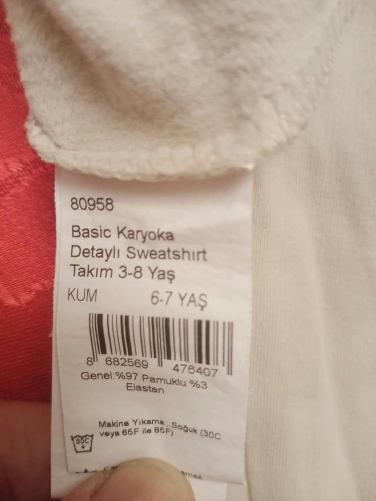 Cigit 6-7 yaş çocuk çok temiz kalın kışlık şardonlu eşofman takım - 5