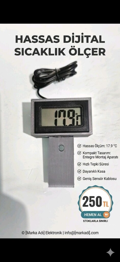 DİJİTAL AKVARYUM TERMOMETRESİ - 6