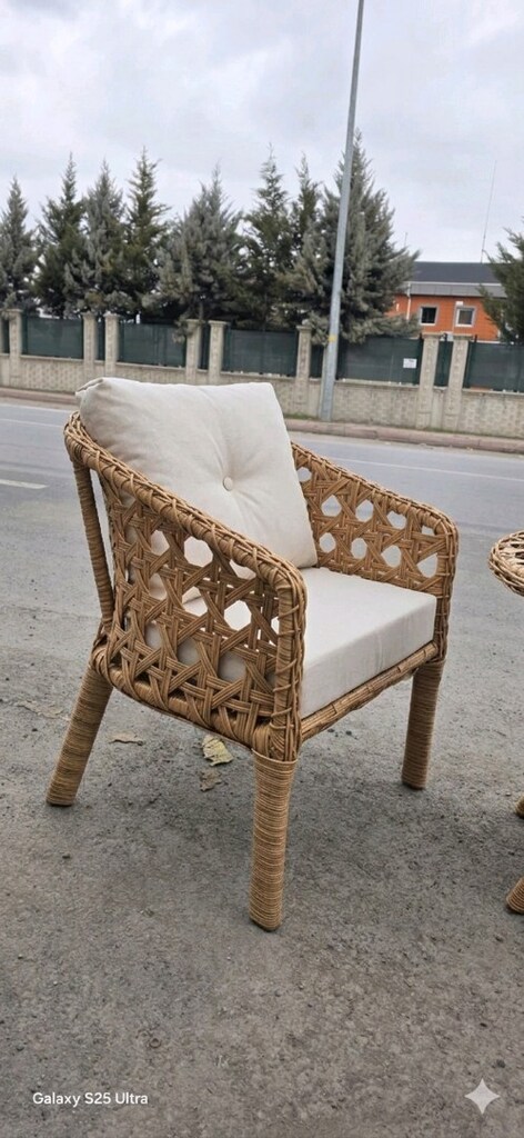 İki Kişilik Rattan Balkon Takımı, Rattan Bahçe Mobilyası KAPIDA ÖDEME - 13
