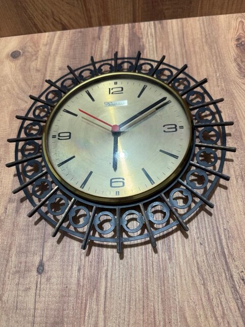 Vintage Richter Electric Germany Duvar Saati – Mid Century Tasarım