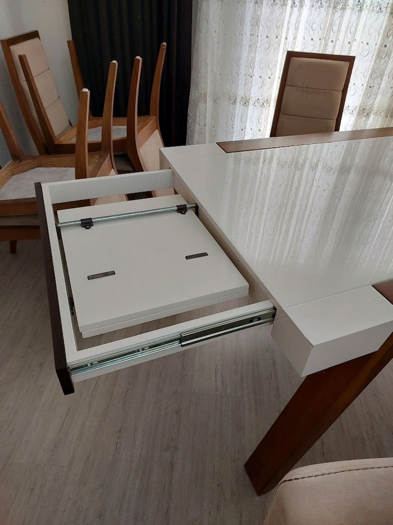 mdf lake boyalı masa 6 sandalye orta sehpa tv sehpası - 7