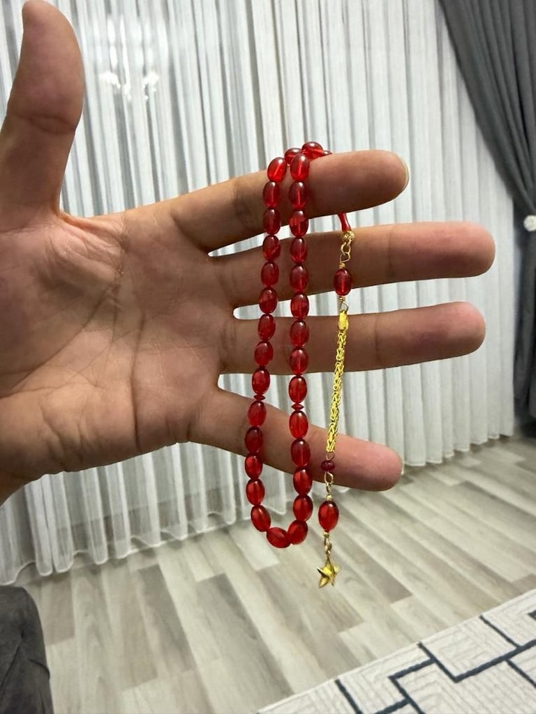 altın püskül tesbih - 5