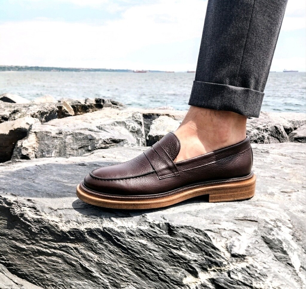 HAKİKİ DERİ GÜNLÜK LOAFER KAHVE (40-44) ERKEK AYAKKABI YENİ - 10