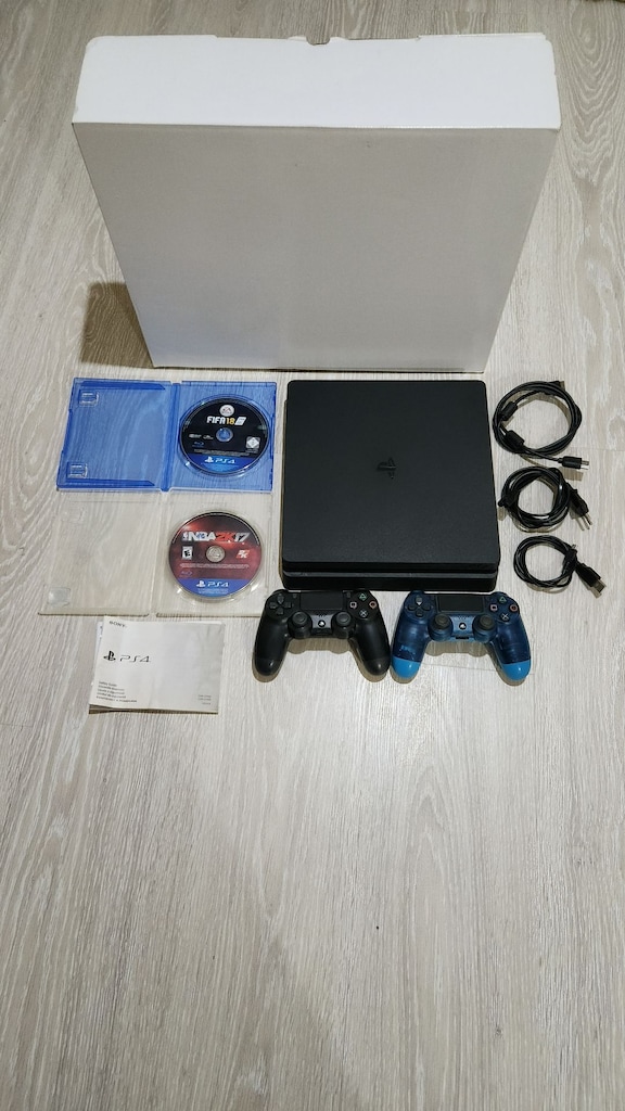 PS4 Slim 500 GB, Çift Kol, 2 CD Oyun, Sorunsuz Tertemiz Cihaz - 2