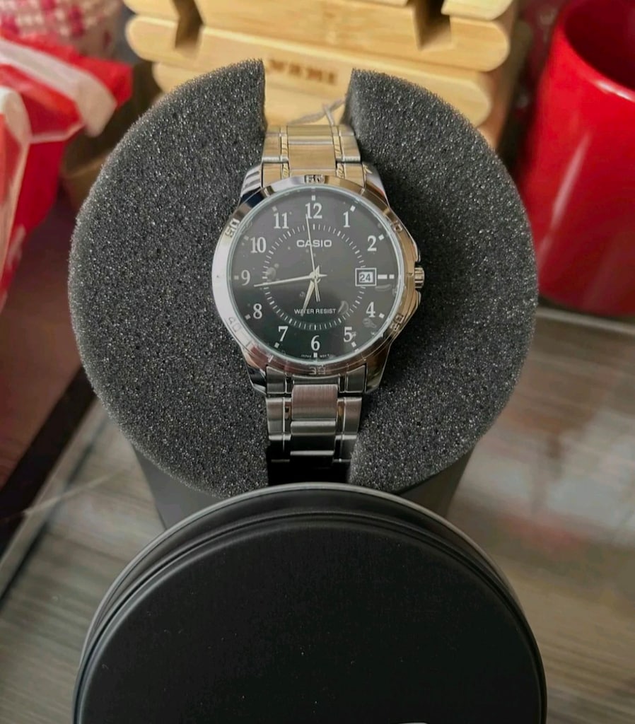 Casio Gümüş Renk Siyah Kadran Takvimli Erkek Kol Saati - 3