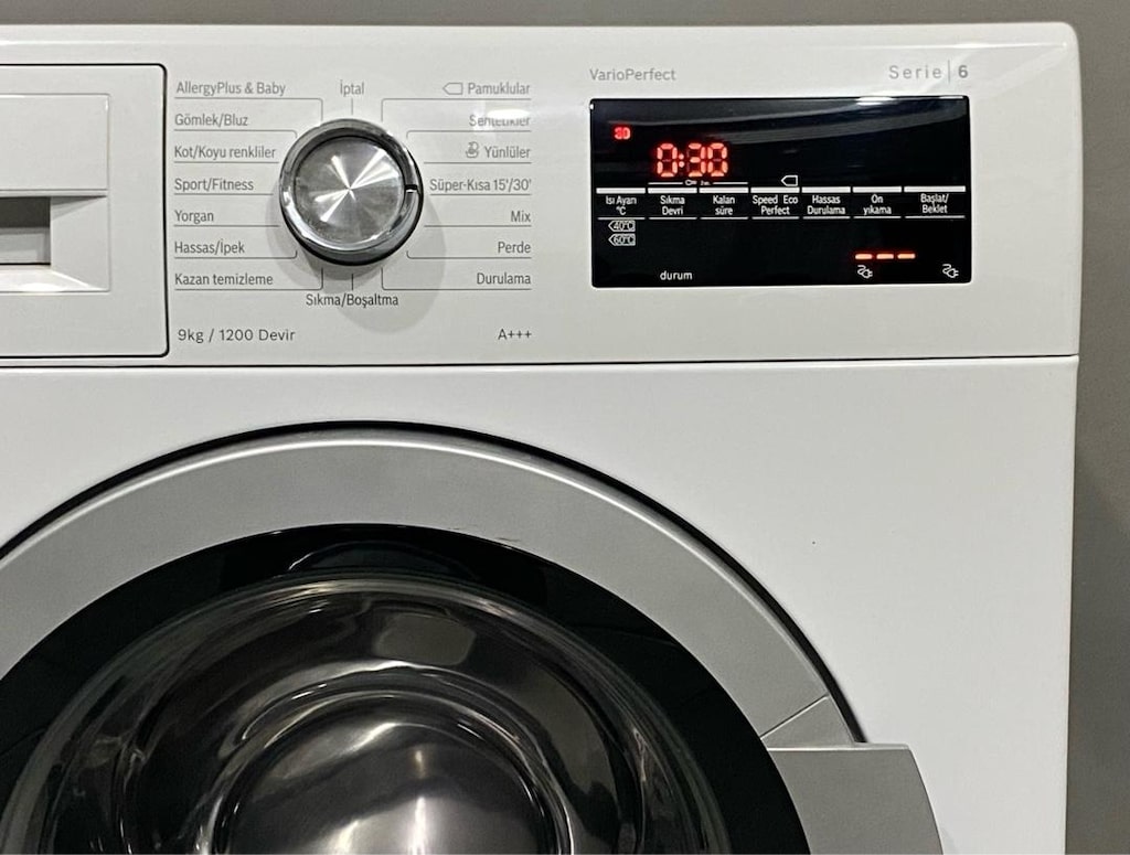Bosch 9 Kg 1200 Devirli İnverter A+++ Serie 6 Çamaşır Makinesi - 4