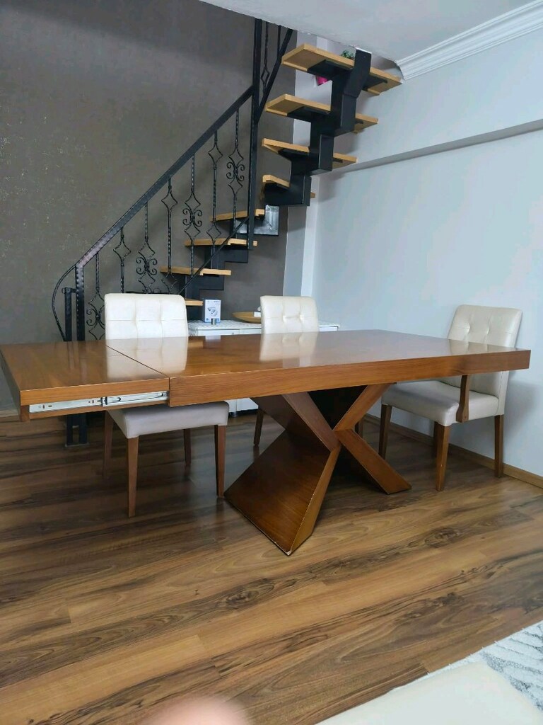 Masif yemek masası Açık 2.20×105 kapalı 1.80x105 - 7