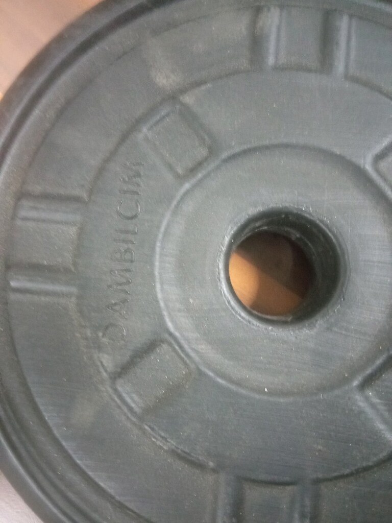 2x10 Kg toplam 20 kg Dambıl kauçuk çift kol - 9