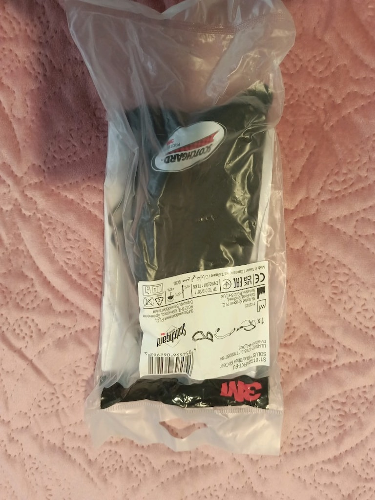 3M Solus S1101SGAFKT-EU Mavi/Siyah Kenarlı Şeffaf Gözlük - 3
