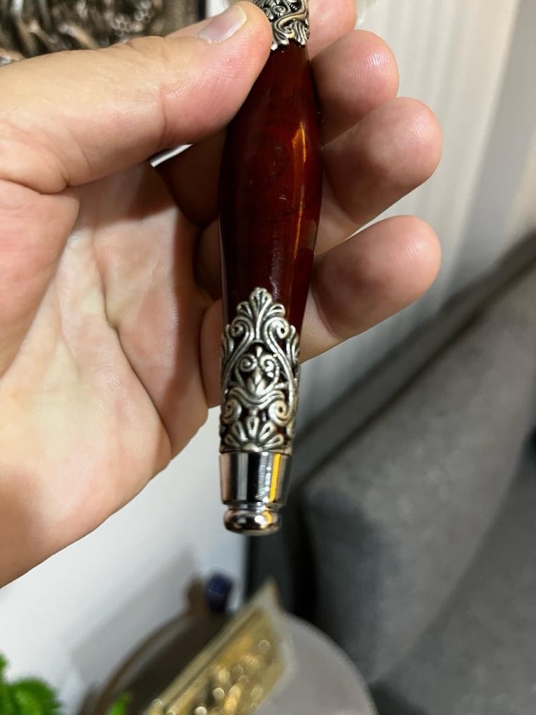 gümüş kaplama vintage fırça - 8
