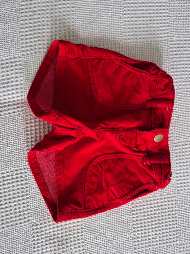 Kırmızı kız çocuk şort - 2