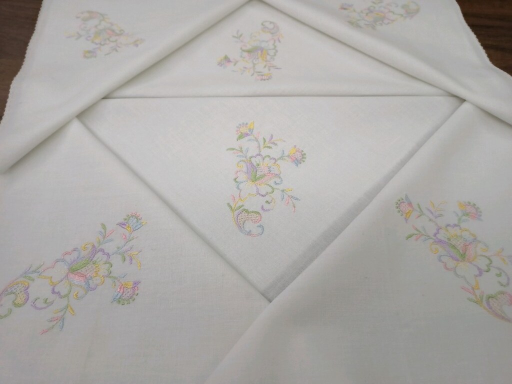 6 adet NAKİSLİ KUMAS PECETE 29×29 cm - 2