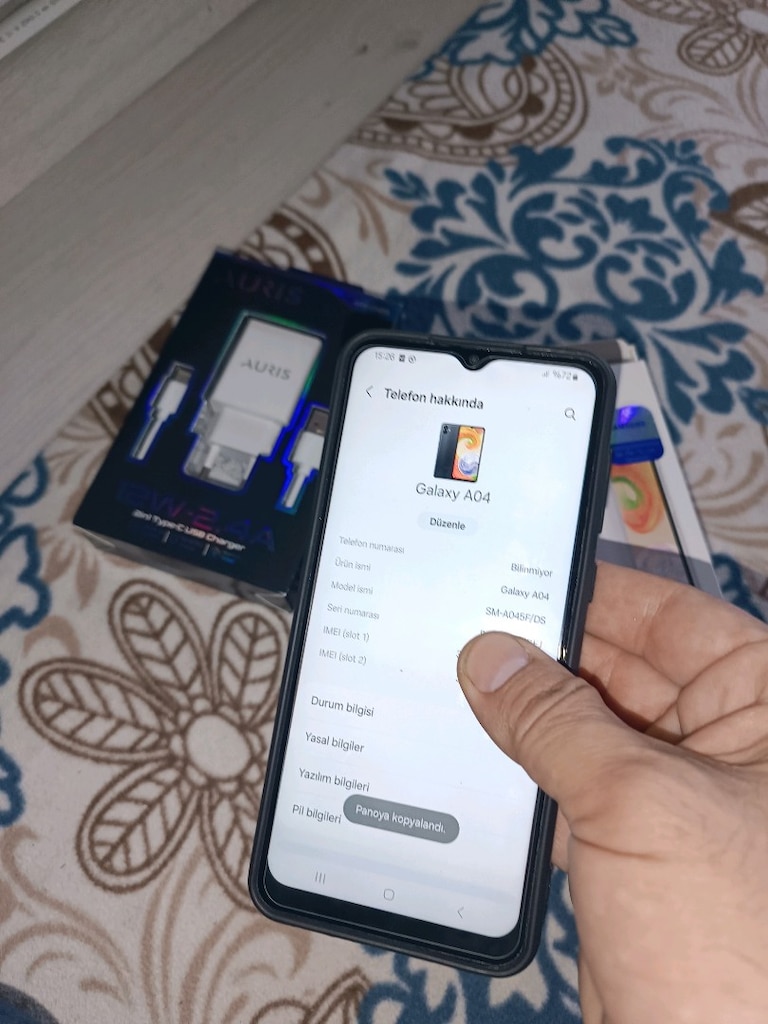 Samsung a04 128gb hafıza 4gb ram yurtiçi cihazı - 10