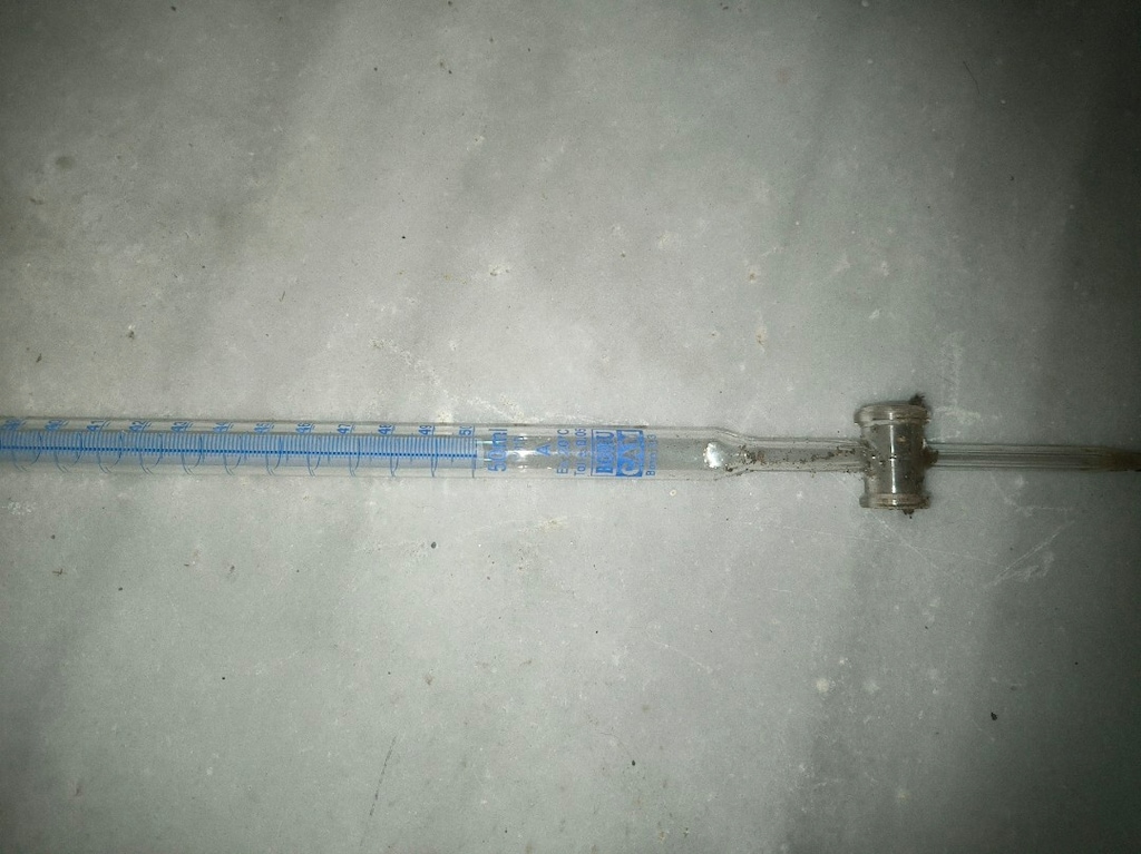 Büret - 4 Adet Toplu (Hasarsız)Temiz Borucam 50ml A Sınıfı Cam