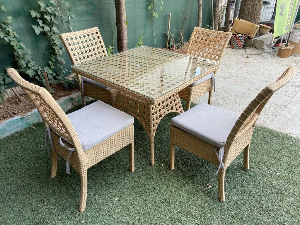 Rattan masa sandalye takımı - 3
