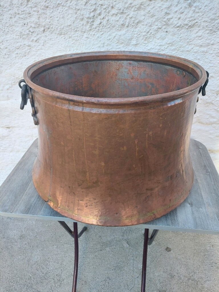 Küpeşteli Bakır Kazan Sağlam - 3
