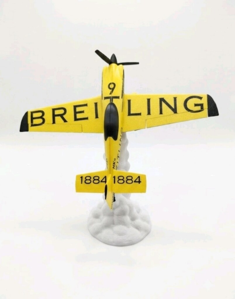 Breitling Akrobasi Uçağı Figür Masa Standı Bulut Efektli Özel Tasarım - 2