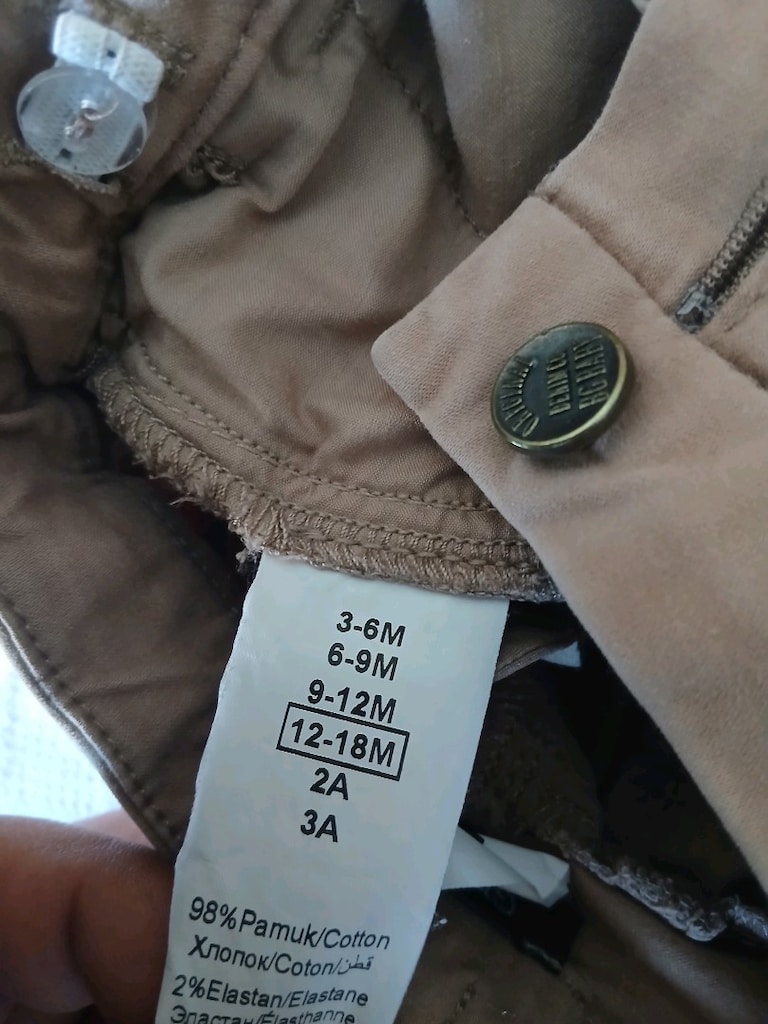 Kusursuz Durumda #GB #Baby Marka #Bej #Gabardin #Bebek #Pantolonu! KOD - 4