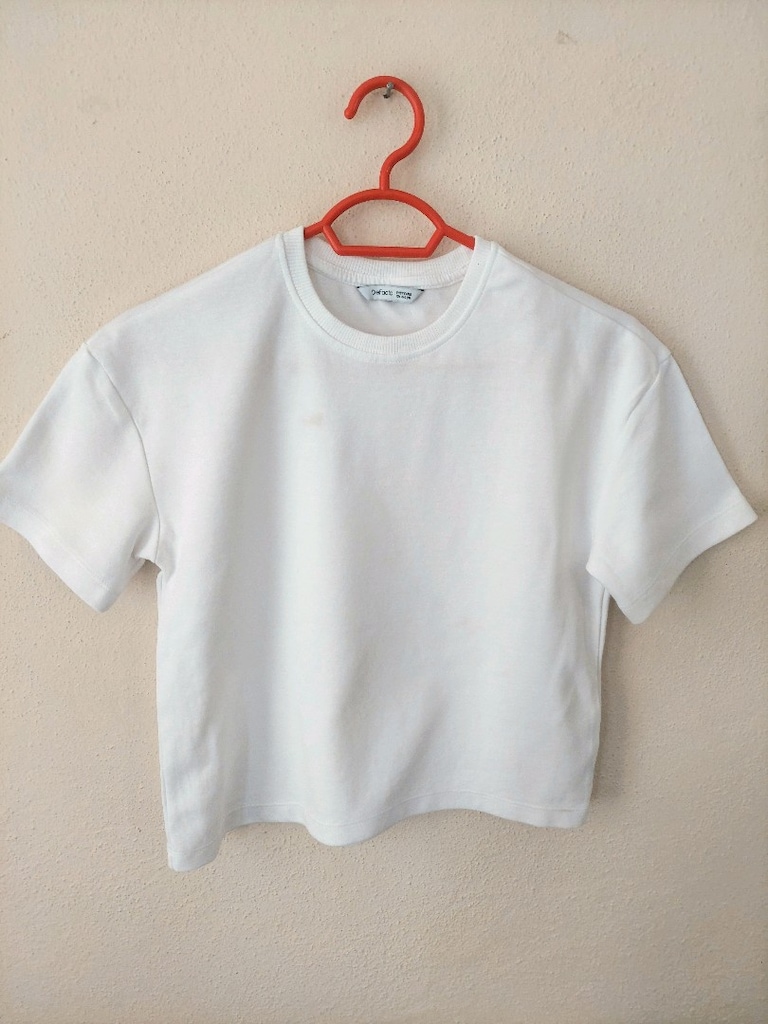 Defacto kız çocuk kısa Beyaz T-Shirt